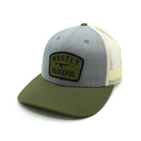 Mostly Peaceful Woven Patch Hat - Aaria Tees Aaria Tees