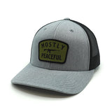 Mostly Peaceful Woven Patch Hat - Aaria Tees Aaria Tees