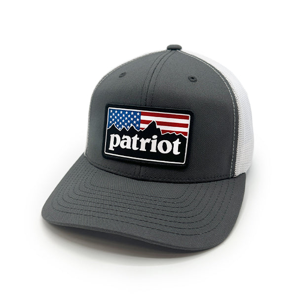 Patriot Mountains Woven Patch Hat - Aaria Tees Aaria Tees