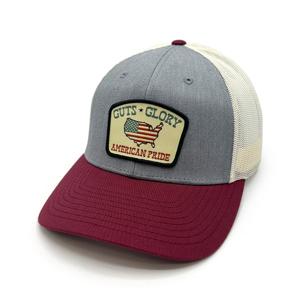 Guts Glory American Pride Woven Patch Hat - Aaria Tees Aaria Tees