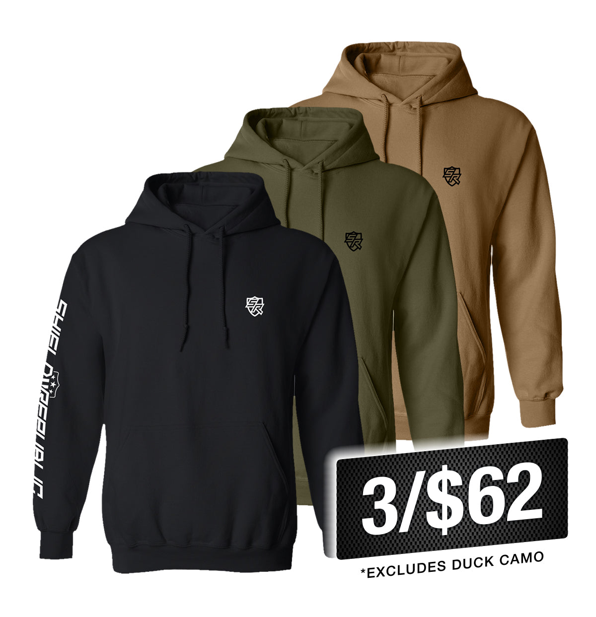 Shield Branded Hoodie - Aaria Tees Aaria Tees