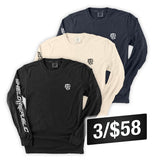 Shield Branded Long Sleeve - Aaria Tees Aaria Tees