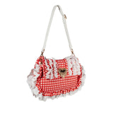 Seaside Sweetheart Shoulder Bag Gingham Aaria Tees