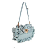 Seaside Sweetheart Shoulder Bag Denim Aaria Tees