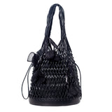 Secret Garden Macramé Tote Bag with Removable Pouch Aaria Tees