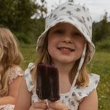 Organic Bucket Sun Hat - Poppy - Aaria Tees Aaria Tees