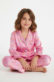Tweenstyle by Stoopher - Beauty Sleep Silky Loungewear Set Aaria Tees