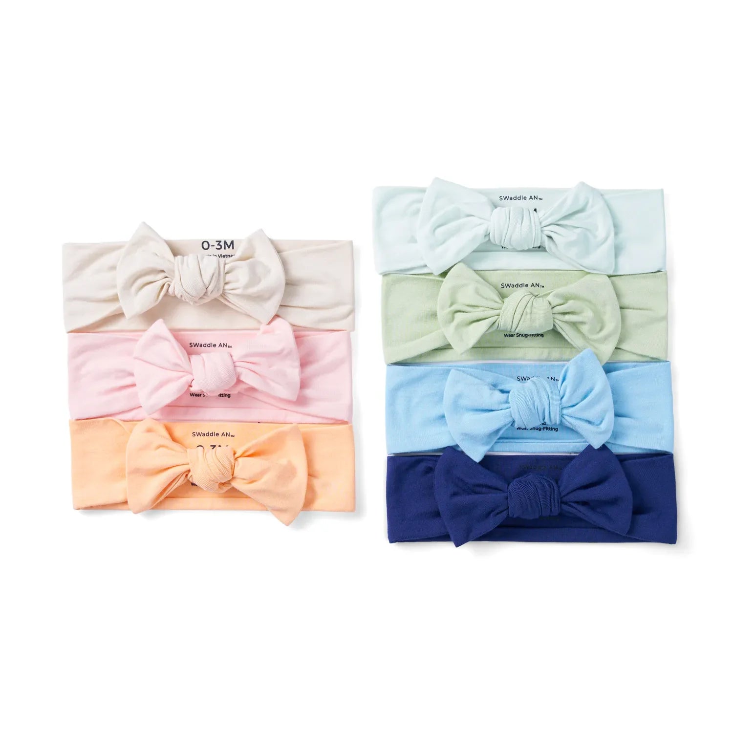 Baby Bows in Blue Bell - Aaria Tees Aaria Tees