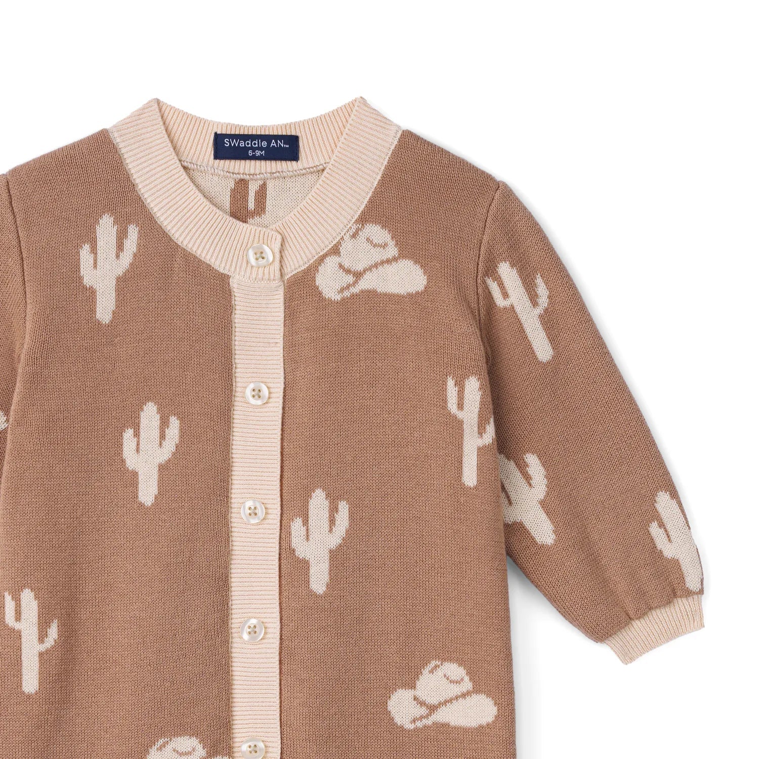 Cactus Baby Knit Button Romper - Aaria Tees Aaria Tees