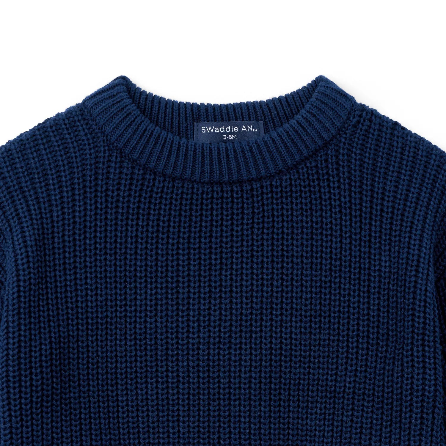 Classic Knit Baby Sweater in Navy - Aaria Tees Aaria Tees