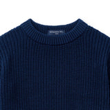 Classic Knit Baby Sweater in Navy - Aaria Tees Aaria Tees