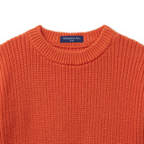 Classic Knit Baby Sweater in Orange Rust - Aaria Tees Aaria Tees