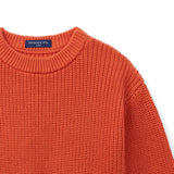 Classic Knit Baby Sweater in Orange Rust - Aaria Tees Aaria Tees