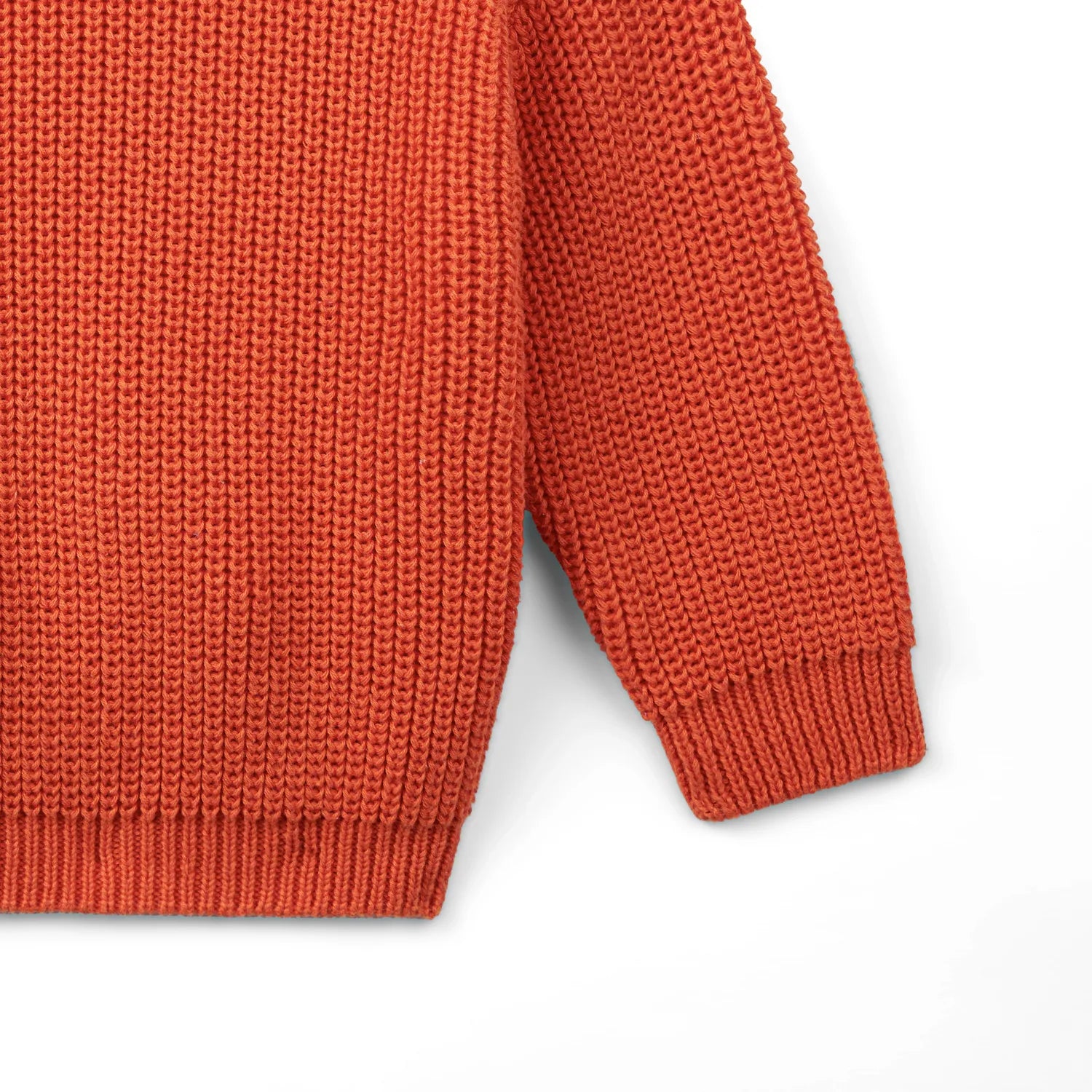 Classic Knit Baby Sweater in Orange Rust - Aaria Tees Aaria Tees