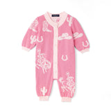 Cowgirl Baby Knit Button Romper - Aaria Tees Aaria Tees