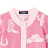 Cowgirl Baby Knit Button Romper - Aaria Tees Aaria Tees