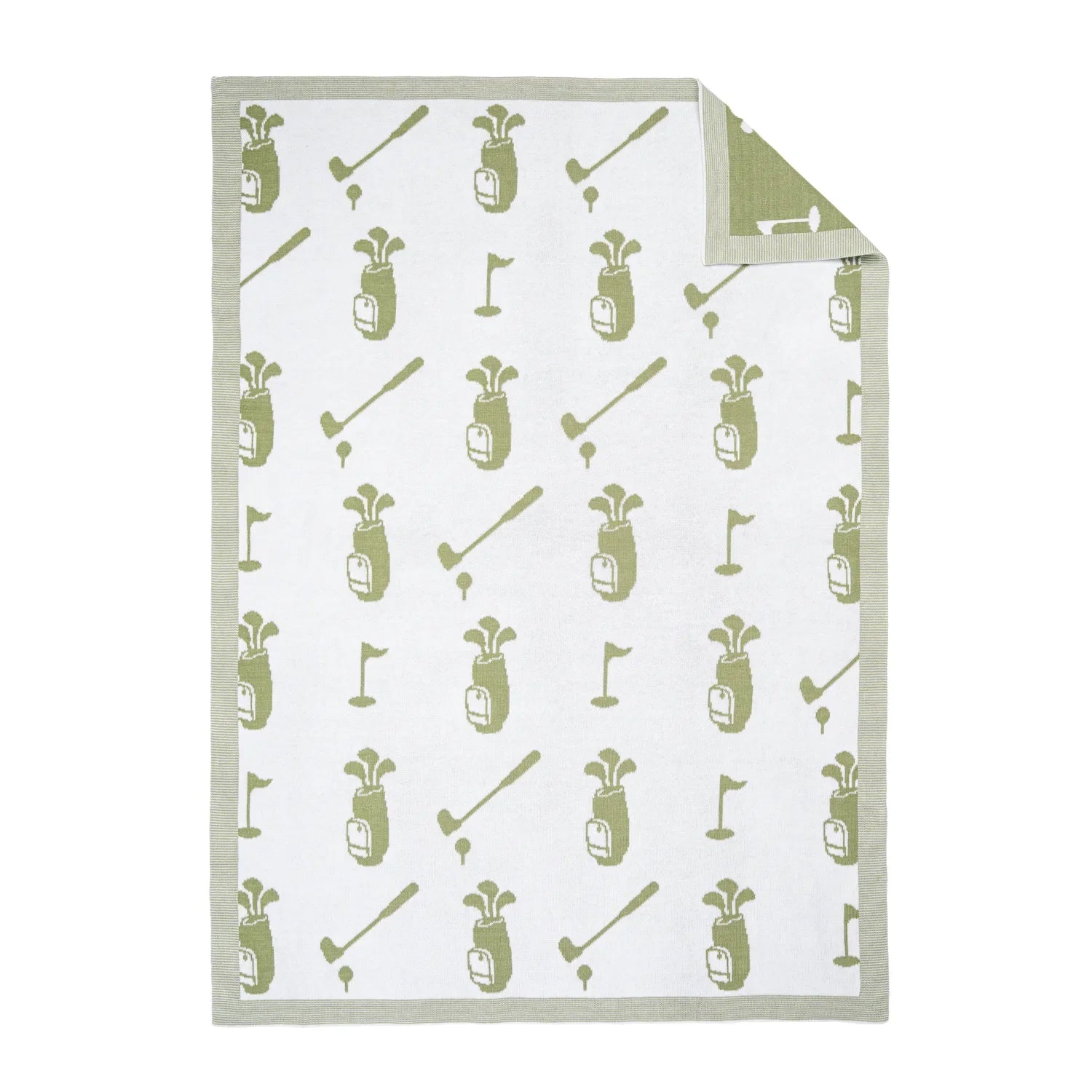 Golf Jacquard Knit Baby Blanket - Aaria Tees Aaria Tees