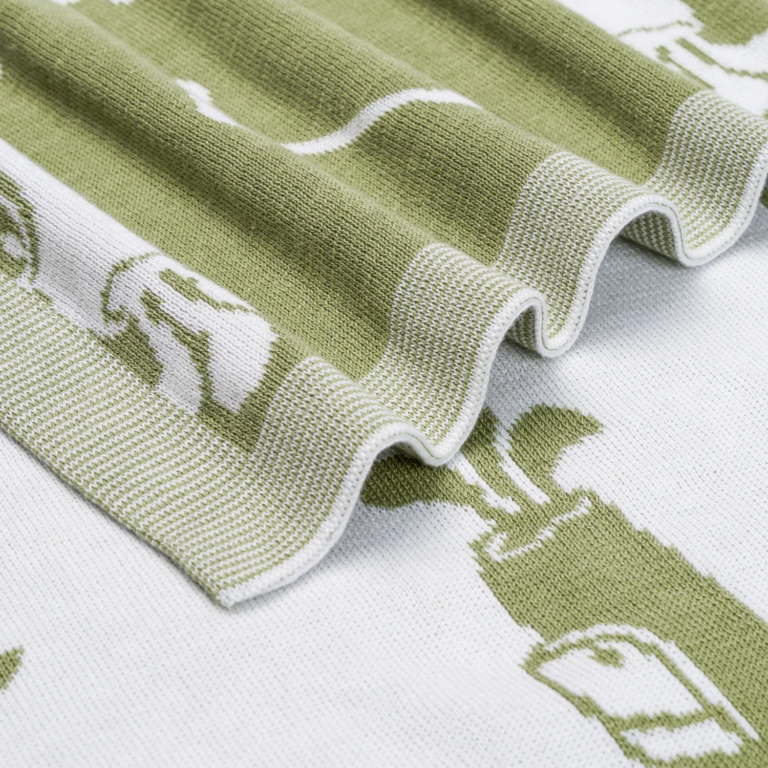 Golf Jacquard Knit Baby Blanket - Aaria Tees Aaria Tees