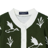 Mallard Duck Baby Knit Button Romper - Aaria Tees Aaria Tees