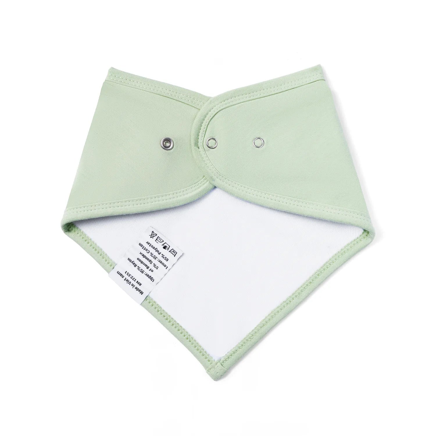 Bamboo Bandana Bibs in Sage Green - Aaria Tees Aaria Tees