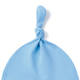Baby Knotted Cap in Blue Bell - Aaria Tees Aaria Tees