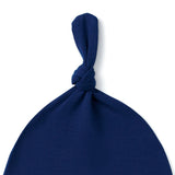 Baby Knotted Cap in Blue Depths - Aaria Tees Aaria Tees