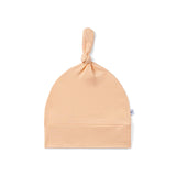 Baby Knotted Cap in Peach Fuzz - Aaria Tees Aaria Tees