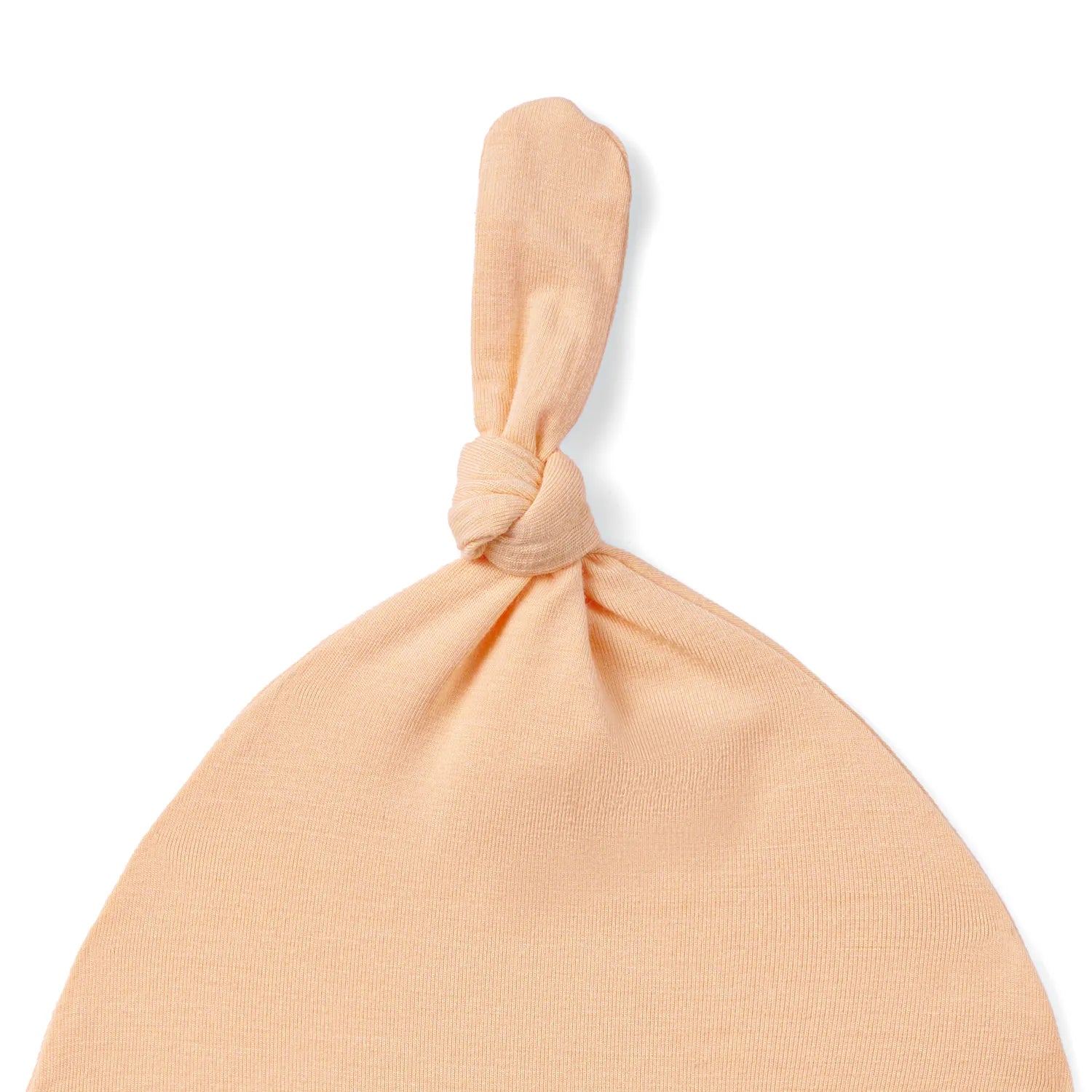 Baby Knotted Cap in Peach Fuzz - Aaria Tees Aaria Tees