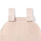 Baby Knit Button Strap Romper in Beige - Aaria Tees Aaria Tees