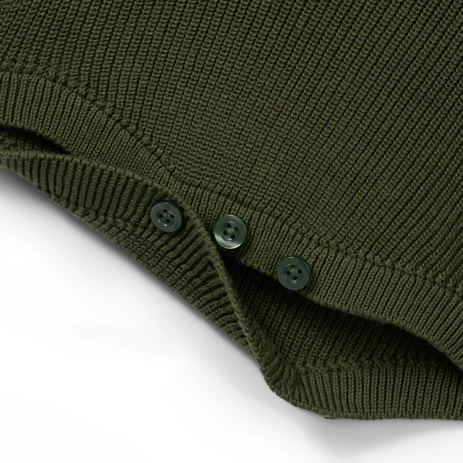 Baby Knit Button Strap Romper in Forest Green - Aaria Tees Aaria Tees
