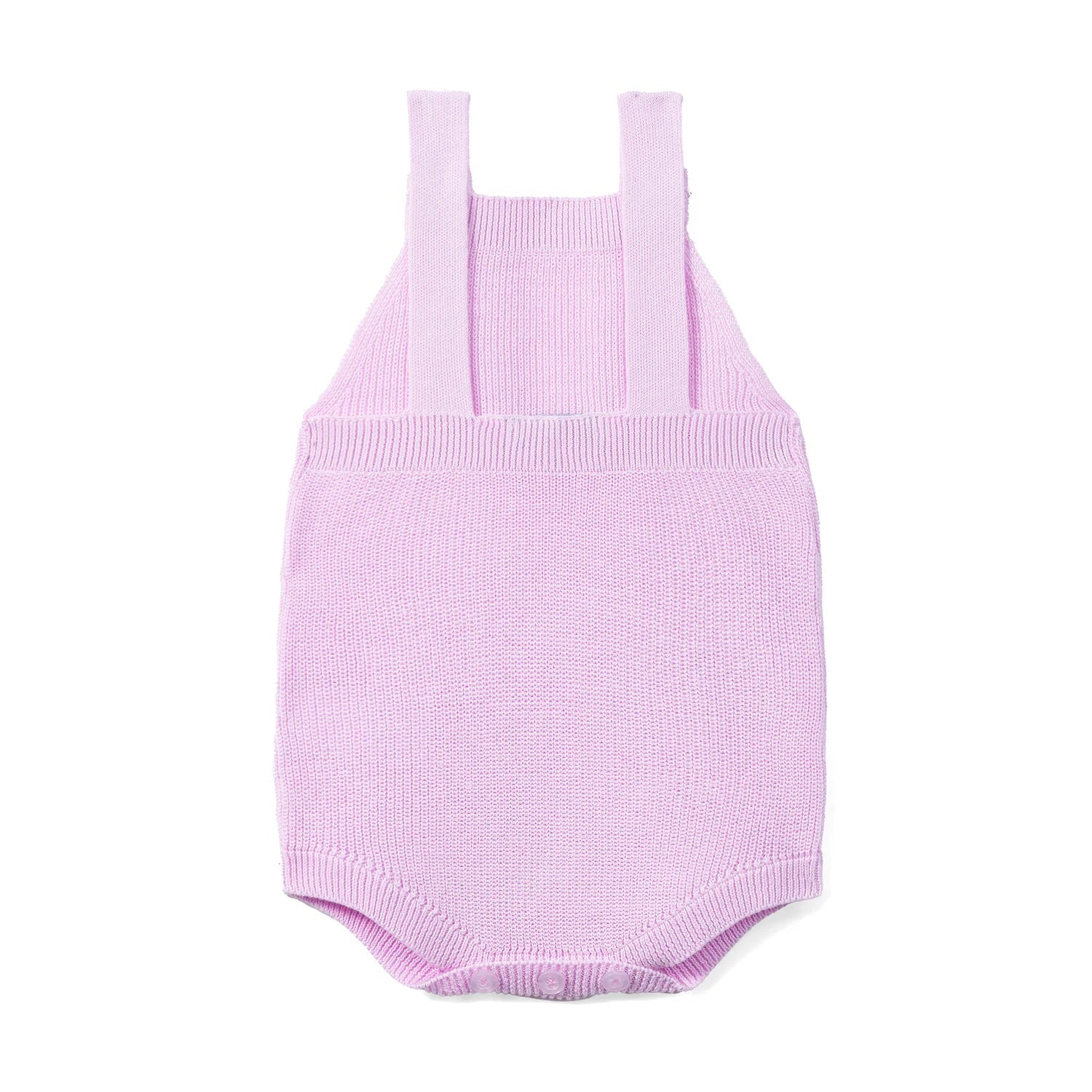 Baby Knit Button Strap Romper in Lilac - Aaria Tees Aaria Tees