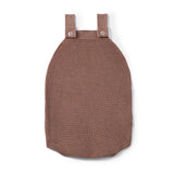 Baby Knit Button Strap Romper in Mocha - Aaria Tees Aaria Tees
