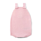 Baby Knit Button Strap Romper in Pink - Aaria Tees Aaria Tees