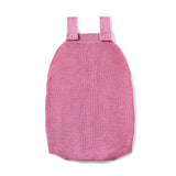 Baby Knit Button Strap Romper in Rose Pink - Aaria Tees Aaria Tees