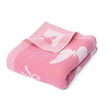Butterfly Jacquard Knit Baby Blanket - Aaria Tees Aaria Tees