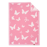 Butterfly Jacquard Knit Baby Blanket - Aaria Tees Aaria Tees