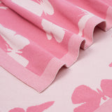 Butterfly Jacquard Knit Baby Blanket - Aaria Tees Aaria Tees