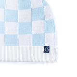 Blue Checker Baby Knit Beanie - Aaria Tees Aaria Tees