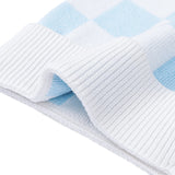 Blue Checker Baby Knit Beanie - Aaria Tees Aaria Tees