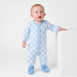 Checker Baby Knit Button Romper - Aaria Tees Aaria Tees