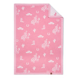 Cowgirl Jacquard Knit Baby Blanket - Aaria Tees Aaria Tees