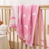 Cowgirl Jacquard Knit Baby Blanket - Aaria Tees Aaria Tees