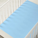 Bamboo Crib Sheet in Blue Bell - Aaria Tees Aaria Tees
