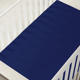 Bamboo Crib Sheet in Blue Depths - Aaria Tees Aaria Tees