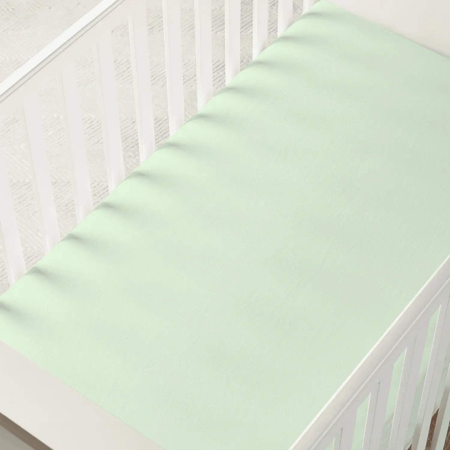 Bamboo Crib Sheet in Sage Green - Aaria Tees Aaria Tees