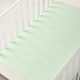 Bamboo Crib Sheet in Sage Green - Aaria Tees Aaria Tees