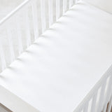 Bamboo Crib Sheet in White - Aaria Tees Aaria Tees