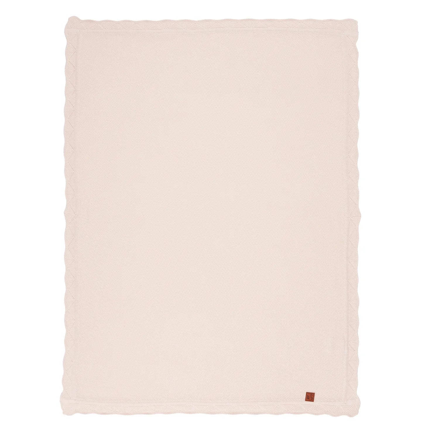 Heirloom Lace Knit Baby Blanket in Beige - Aaria Tees Aaria Tees