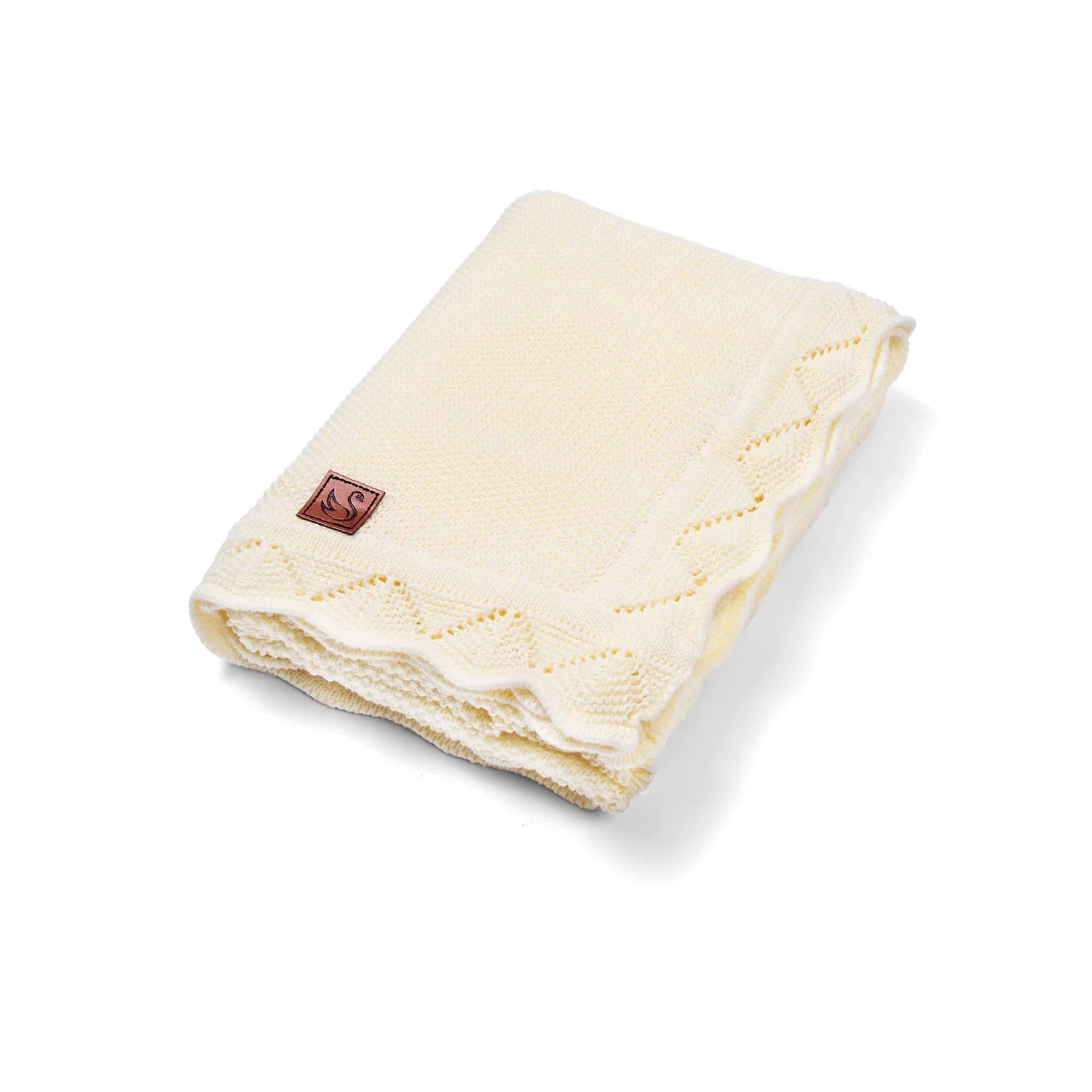 Heirloom Lace Knit Baby Blanket in Cream - Aaria Tees Aaria Tees
