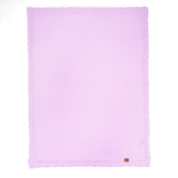 Heirloom Lace Knit Baby Blanket in Lilac - Aaria Tees Aaria Tees